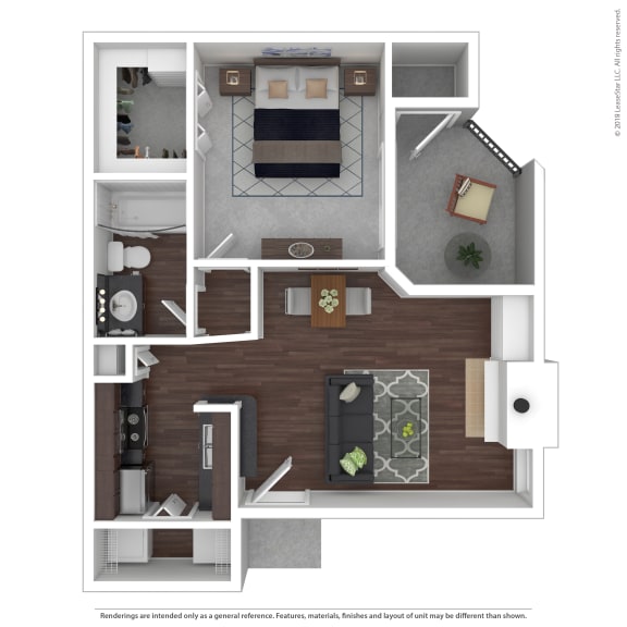 A1 Floor Plan at Infinity on the Mark, Dallas, Texas